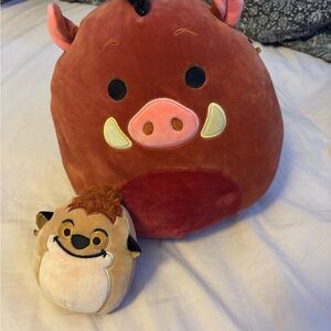 Disney Pumbaa and Timon squishmallow Set
